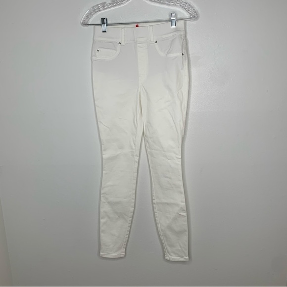 Spanx white pull on skinny jeans - Picture 1 of 8